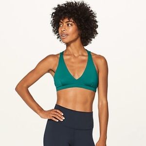 Lululemon Raise the Barre Bra Teal green Sz 8